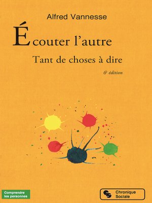cover image of Écouter l'autre